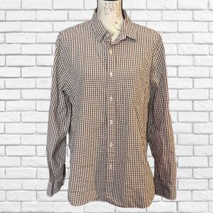 J. Crew Brown Casual Button Down Shirt Lightweight Cotton